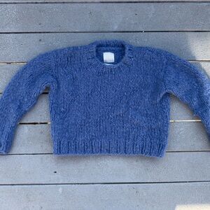 Suzi Kondi Blue Crew Neck Sweater